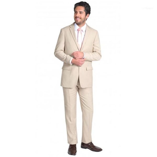 

men's suits & blazers costume homme terno masculino tuxedos slim fit men latest design beige wedding for 3 pieces (jacket+pants)1, White;black
