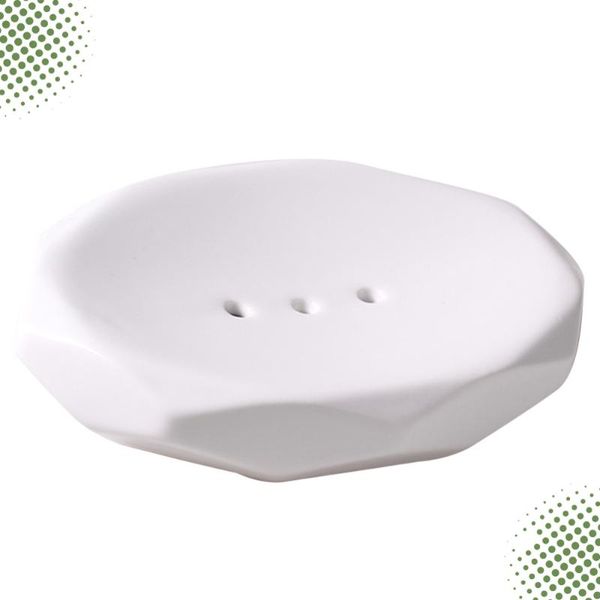 

soap dishes 1pc ceramic box creative dish artistic holder bathroom supply for home dorm el black