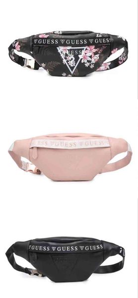 

waist bag women's chest embossed letter, Red;black