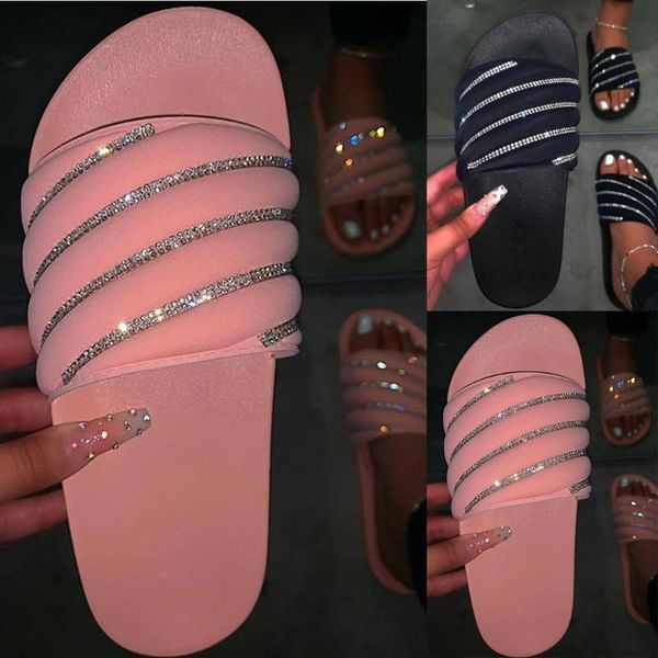 

women's slippers fashion casual women thick platforms shoes flip flops ladies slides rome beach sandals, Black