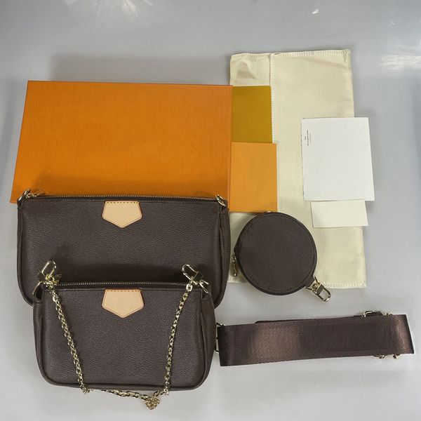 

designer shoulder bag multi pochette accessoires purses women fashion luxury totes mini 3pcs set bag combination handbags crossbody bags