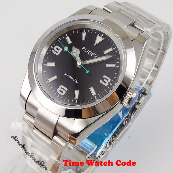 

36mm sapphire automatic watch nh35/miyota 8215 movement jubilee/oyster bracelet black wizard tablet lightweight polished, Slivery;brown