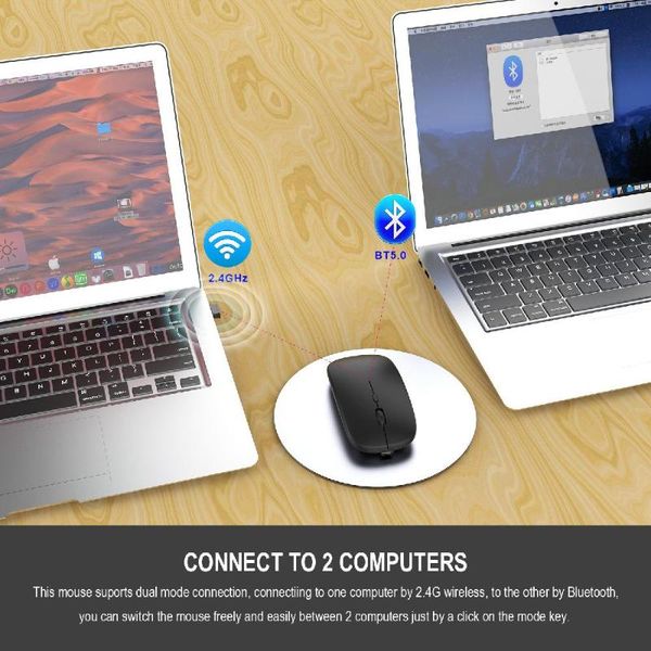 

mice bluetooth dual mode wireless 2.4g mouse mute ultra-thin for lapdeskcomputer