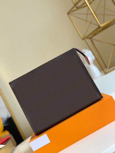 

cosmetic bags & cases customized women's toiletries and make-up bag leather hand prepuce clip