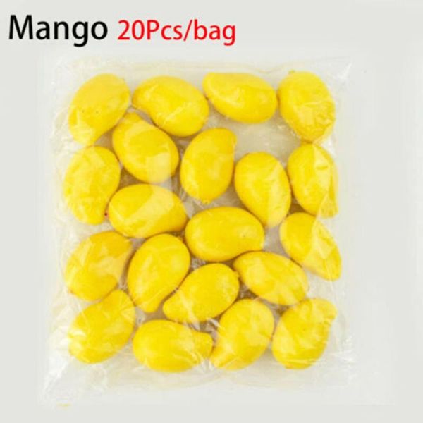 

decorative flowers & wreaths 20pcs foam prop simulated mini fake fruit home decor banana/mango/orange/peach