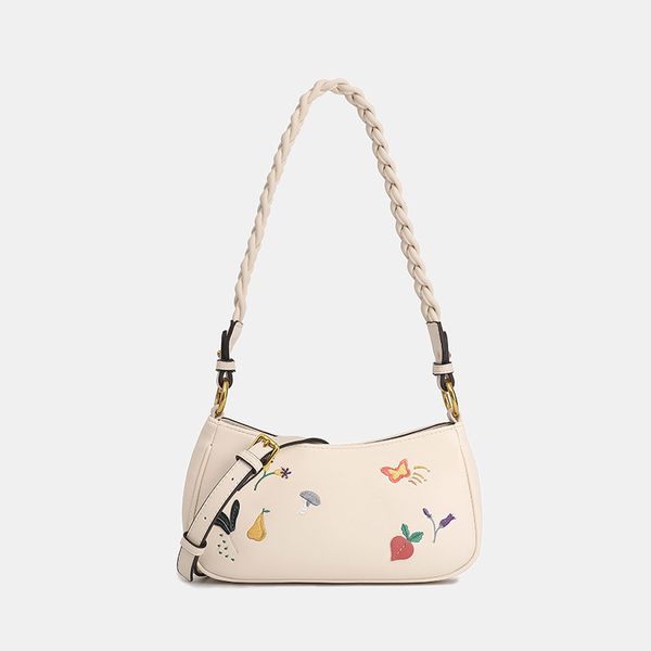 

luxury design handbag bag 2021 summer new trend fashion small fresh foreign style french stick single shoulder embroidered armpit bag