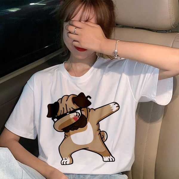

summer harajuku street clothing cartoon womens t shirts funny animal printed fashion casual white
