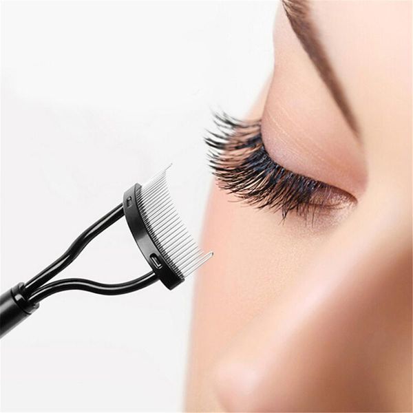 

eyelash curler 1pc eyelashes comb women lash separator lift curl stainless steel brush makeup tool