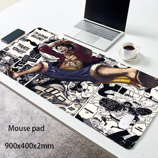 

mouse pads & wrist rests anime one piece gaming pad pc mousepad with lock edge game large cartoon rubber keyboard mat