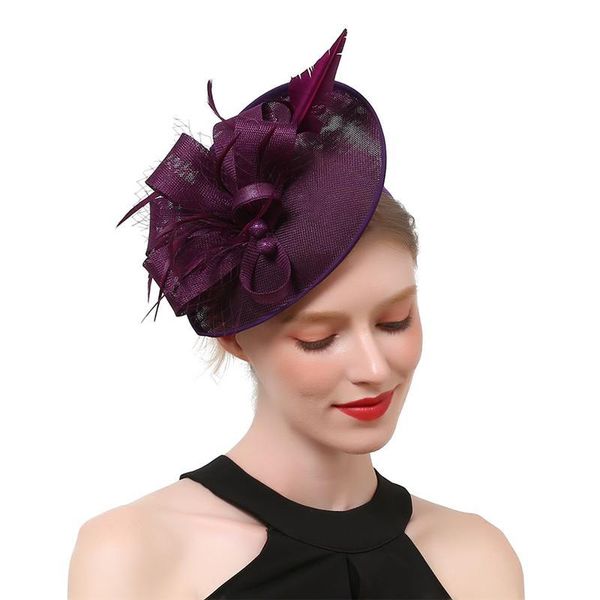 

party hats chic headdress veil flower hair band po prop accessory