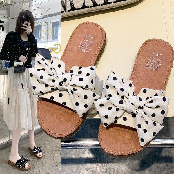 

rubber slippers shoes woman 2021 low lady butterfly-knot pantofle luxury slides girl flat soft designer basic fashion butter, Black