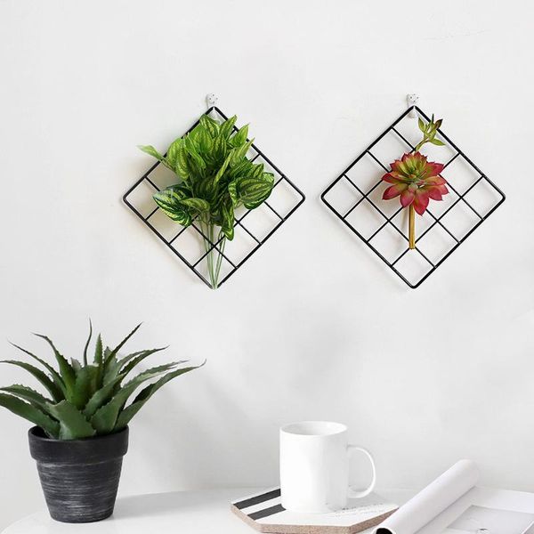 

tapestries wall decor hanging metal geometric air plant flower pot rack holder bracket
