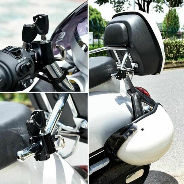 

theft protection motorcycle universal helmet lock fixed buckle two motor with safety control anti-theft keys r2h8