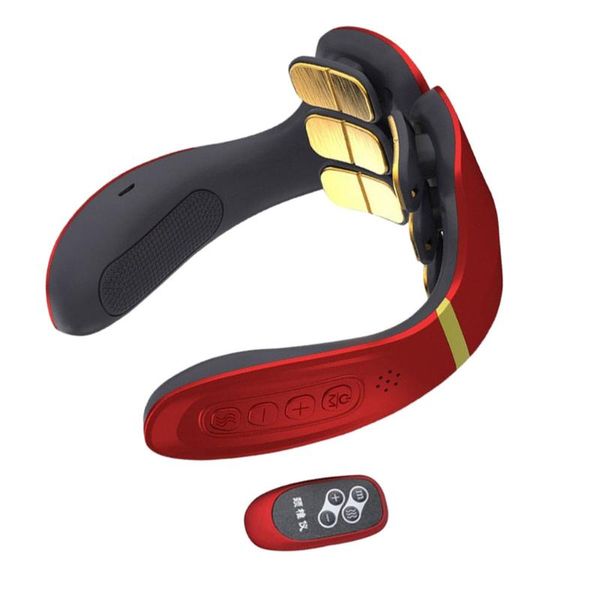 

electric massagers 1 set of comfortable neck massager charging tool portable (red)