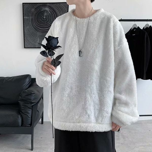 

men's sweaters male tie-dye nightgown cast lazy autumn loosey style neck pullover hip hop harahjuku big male fashion sweater pull homme, White;black