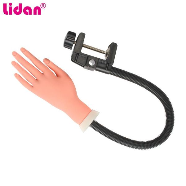 

nail art equipment lidan practice for beginner false nails tips professional model bendable movable joint fake hands, Silver