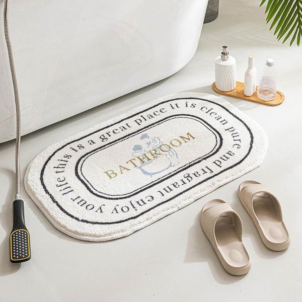 

carpets ins style bath mat soft doormat absorbent comfortable anti-slip home floor decor bathroom living room comfort standing