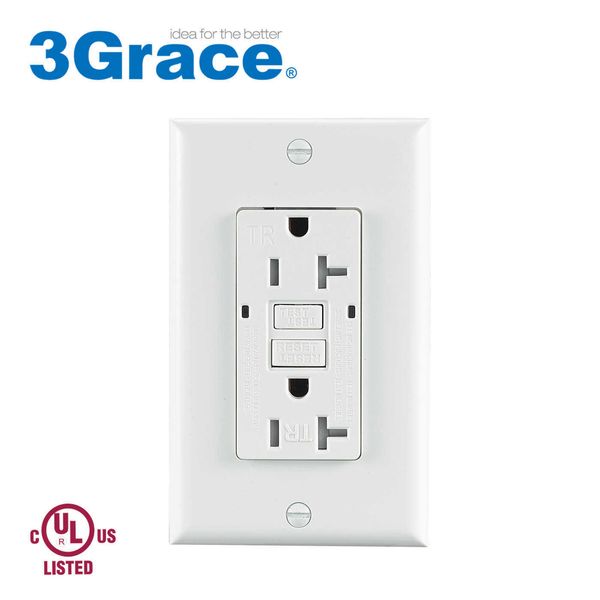 

3grace leakage switch american gfci 125v with tr socket
