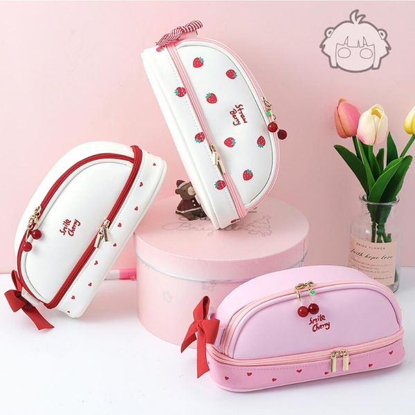

cute pencil cases bags with zipper school pen case supplies cosmetic bag k92c