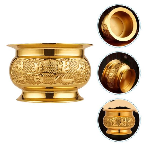 

1pc incense burner home censer decor delicate holder (rose gold) fragrance lamps