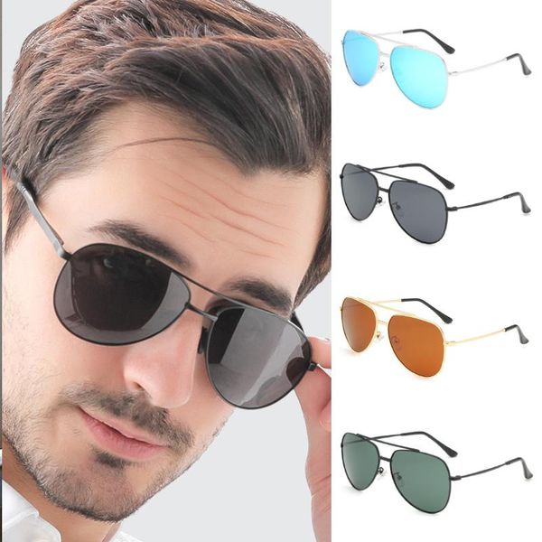 

sunglasses mens polarized driving vintage pilot eyewear retro shades metal glasses sun uv400 gafas de sol, White;black