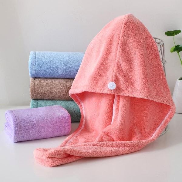 

towel microfiber hair quick drying soft skin-friendly bath wrap hat super water absorption bathroom accessories