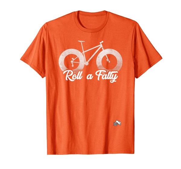 

roll a fatty fat tire bike t-shirt, White;black