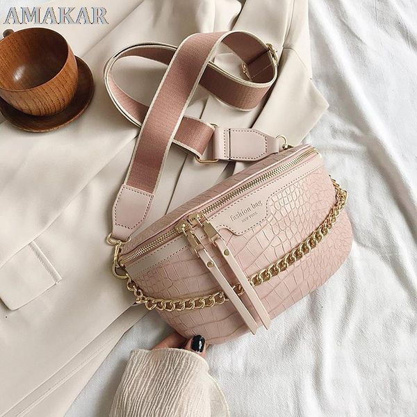 

waist bags retro bag pu leather fanny pack shoulder ladies alligator pattern women belt multifunctional chest