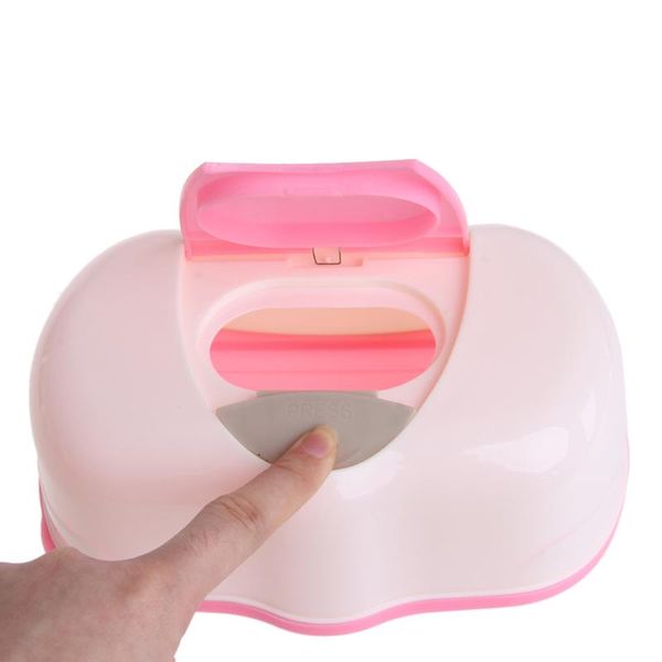 

tissue boxes & napkins wet wipes box plastic automatic case -up design baby storage organizer 80 sheets