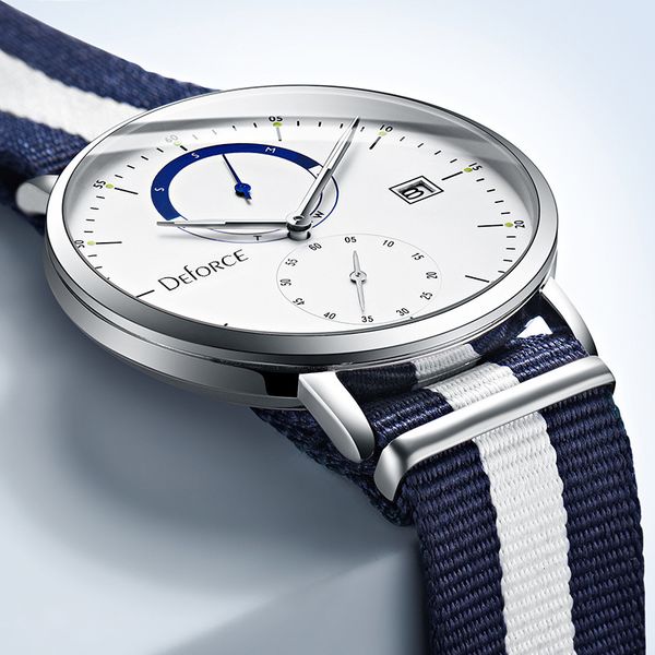 

watch men's watch student ultra thin quartz waterproof belt korean version simple trend non mechanical, Slivery;brown