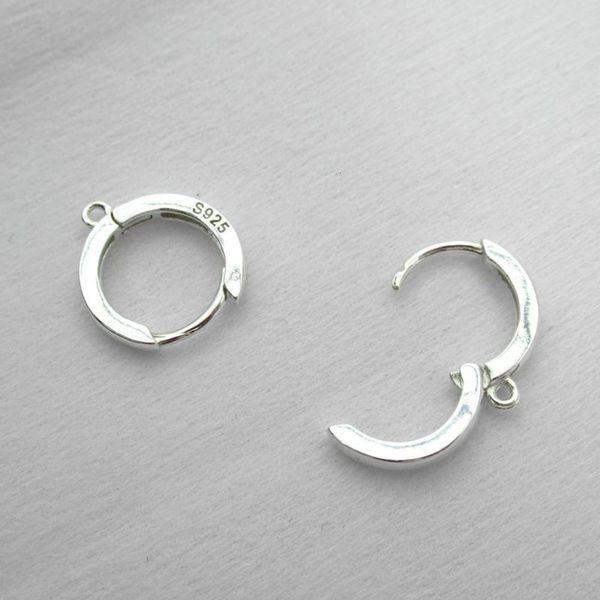 

s925 sterling silver female korean temperament net red simple earrings 2019 new fashion gift, Black