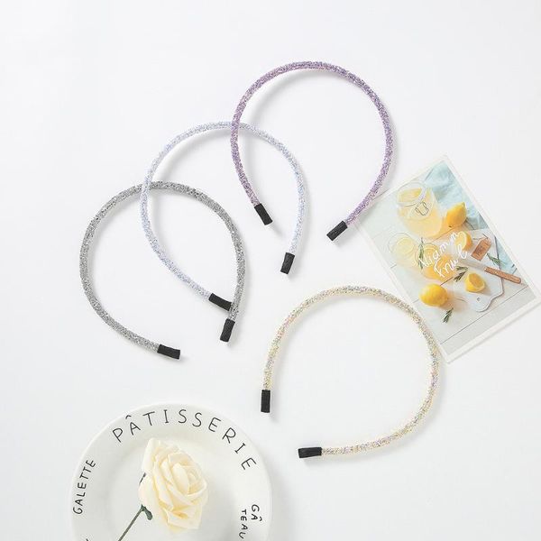 

hair accessories girls glitter hairbands children party fashion headbands sequins bling sweet kids hoop, Slivery;white