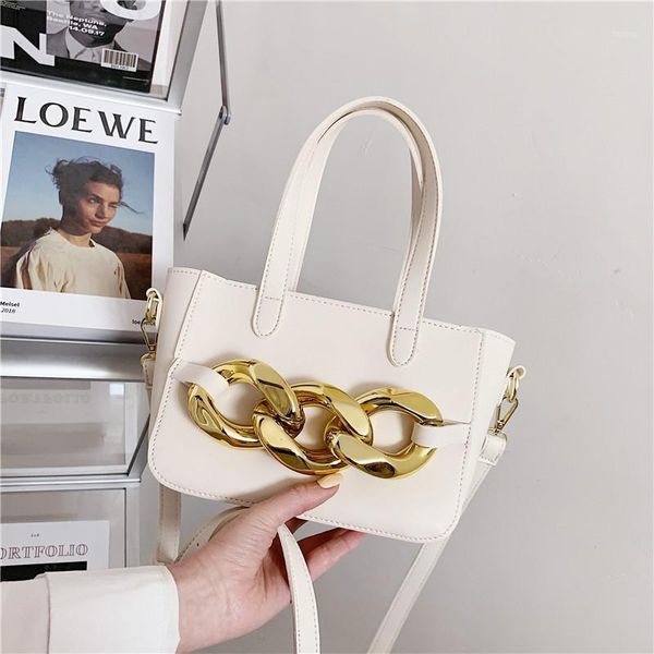 

evening bags simple large chain design totes female long leather sling shoulderbag capacity casual cross body handle bag fashio1