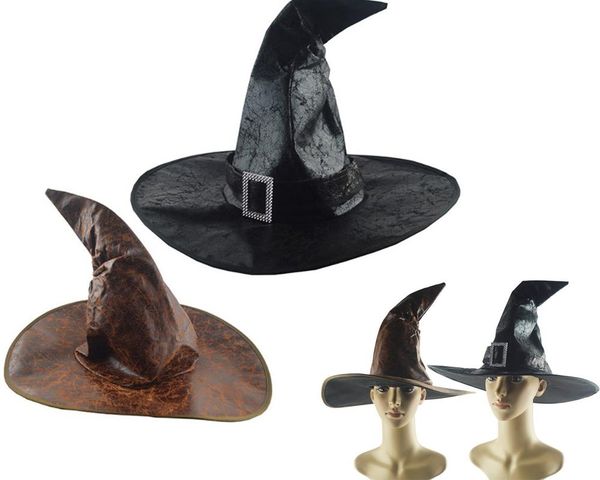

party hats 1 piece leather witch wizard headgear halloween props cosplay costume