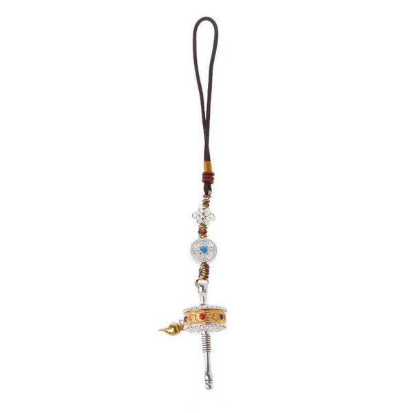 Gebetsmühle Spinner Schlüsselanhänger Om Mani Padme Hum Spirits Tibetischer Buddhismus Schlüsselanhänger G1019