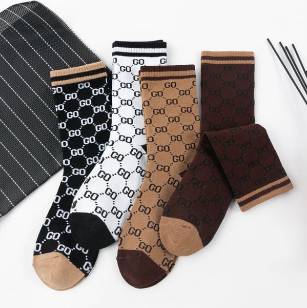 

retro letter go men women socks cotton harajuku fashion streetwear japanese happy funny kawaii female tube socks, White;pink