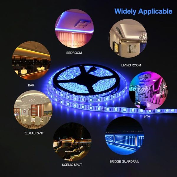 

strips 1roll + 2835 neon led strip dc 12v rgb light 5m smd flexible for room white blue yellow green no waterproof