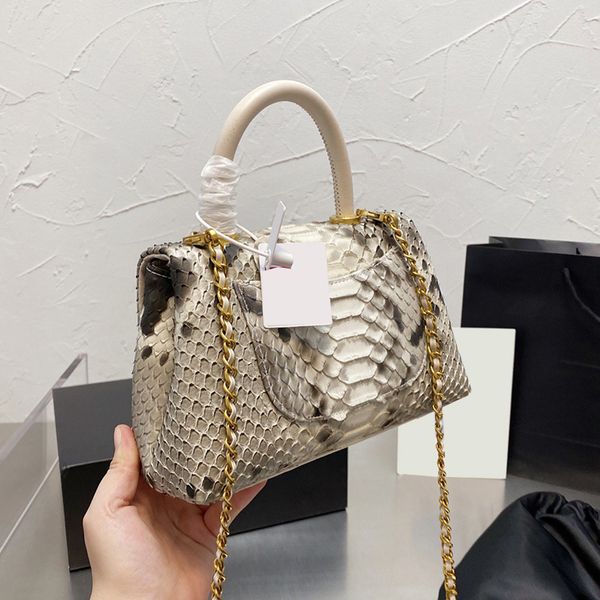 

snake skin grain cowhide co handle totes bags cross body shoulder mini flap calfskin real leather famous luxury designer france women lady s