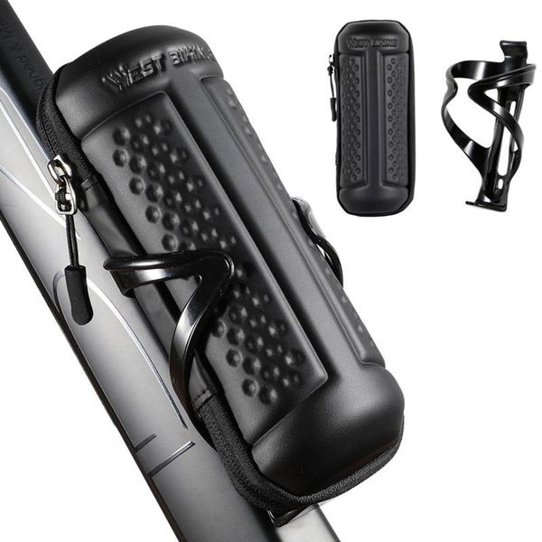 

portable bicycle kettle bag eva hard shell waterproof bottle without tools moutain bike storage box outdoor riding equipment car & truck rac