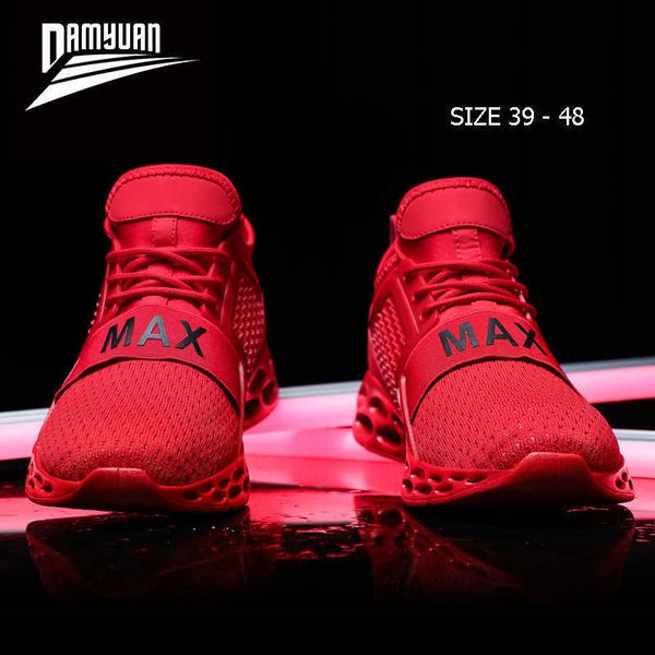 

damyuan cushion sneakers for men max mesh running shoes man light sports shoes for male zapatillas hombre deportiva plus size 48 211014, Black;white