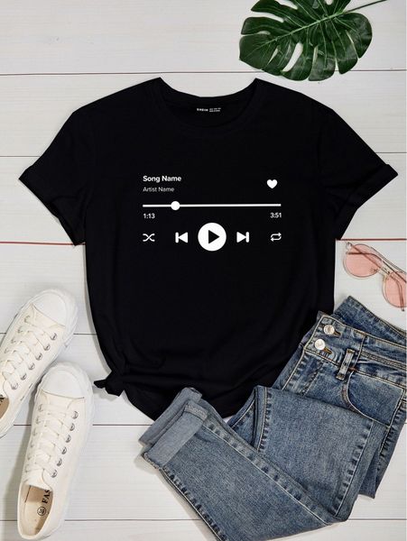 

plus letter graphic tee c7hx#, Black