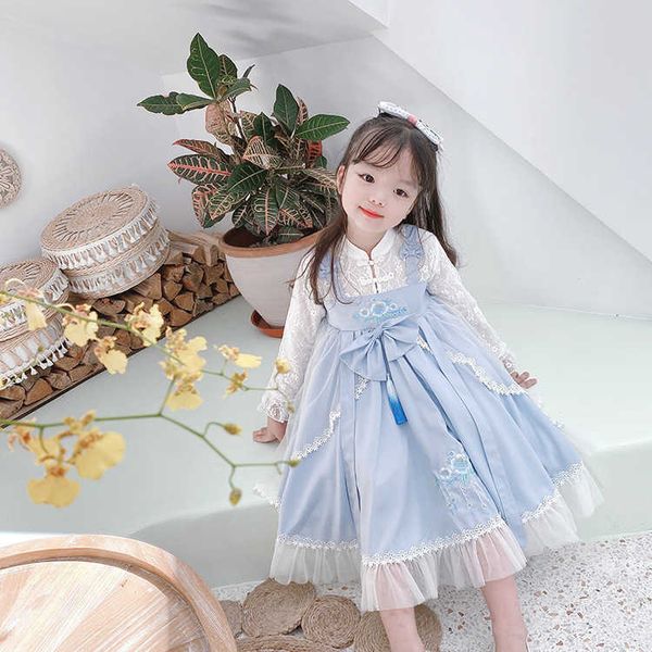 

new children's princess dress lolita girls' dress, Gray