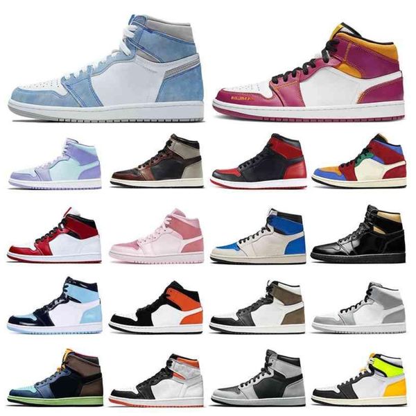 

lower price 1s men dress shoes 1 hyper royal university blue banned bred shadow unc women mens trainers sports sneakers wholesale, Black