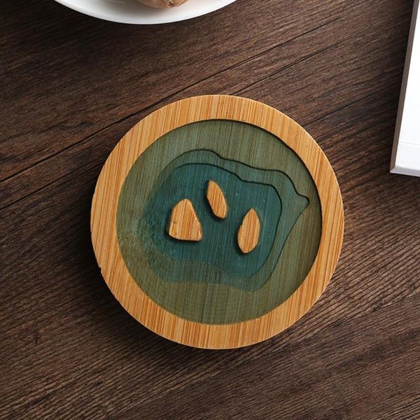 

mats & pads bamboo kungfu tea cup coffee mug insulation pad table mat