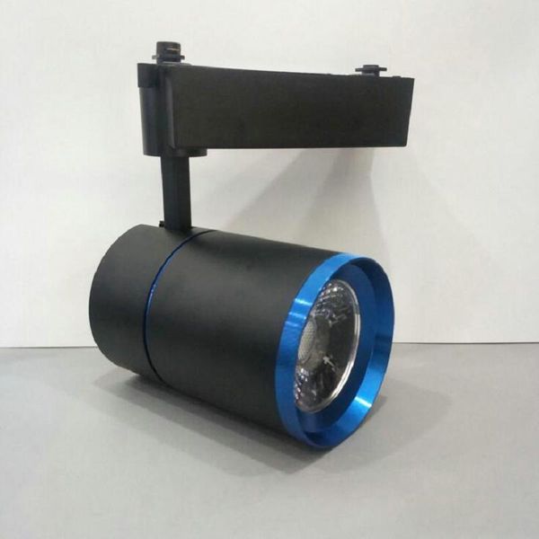 

ac110-240v led track spotlight 30w cob rail lamps 2 wires lights for shops stores lighting