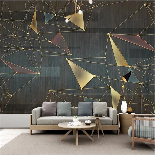

minimalist wallpapers for living room light luxury abstract geometric line relief carving background wall paper home decor mural
