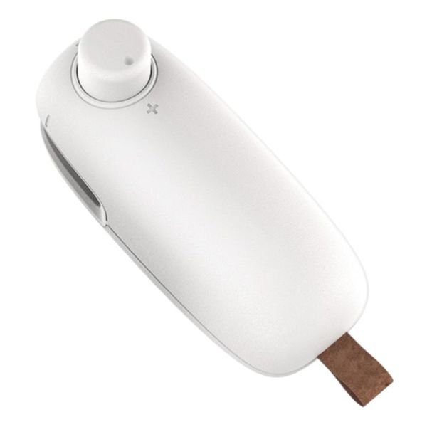 

bag clips 1pc portable mini heat sealing machine press (white)