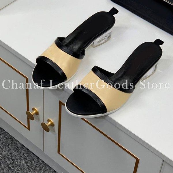 

sandals 2021 women high heels rubber slide sandal platform slipper chunky shoes summer embossed flip flops beige, Black
