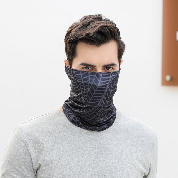 

and spring summer outdoor sunscreen mask men's women's ice silk anti ultraviolet headscarf magic riding neck veil