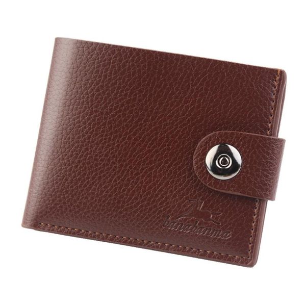 

leather vintage men wallets coin pocket hasp small wallet purse card holder male clutch money bag carteira, Red;black
